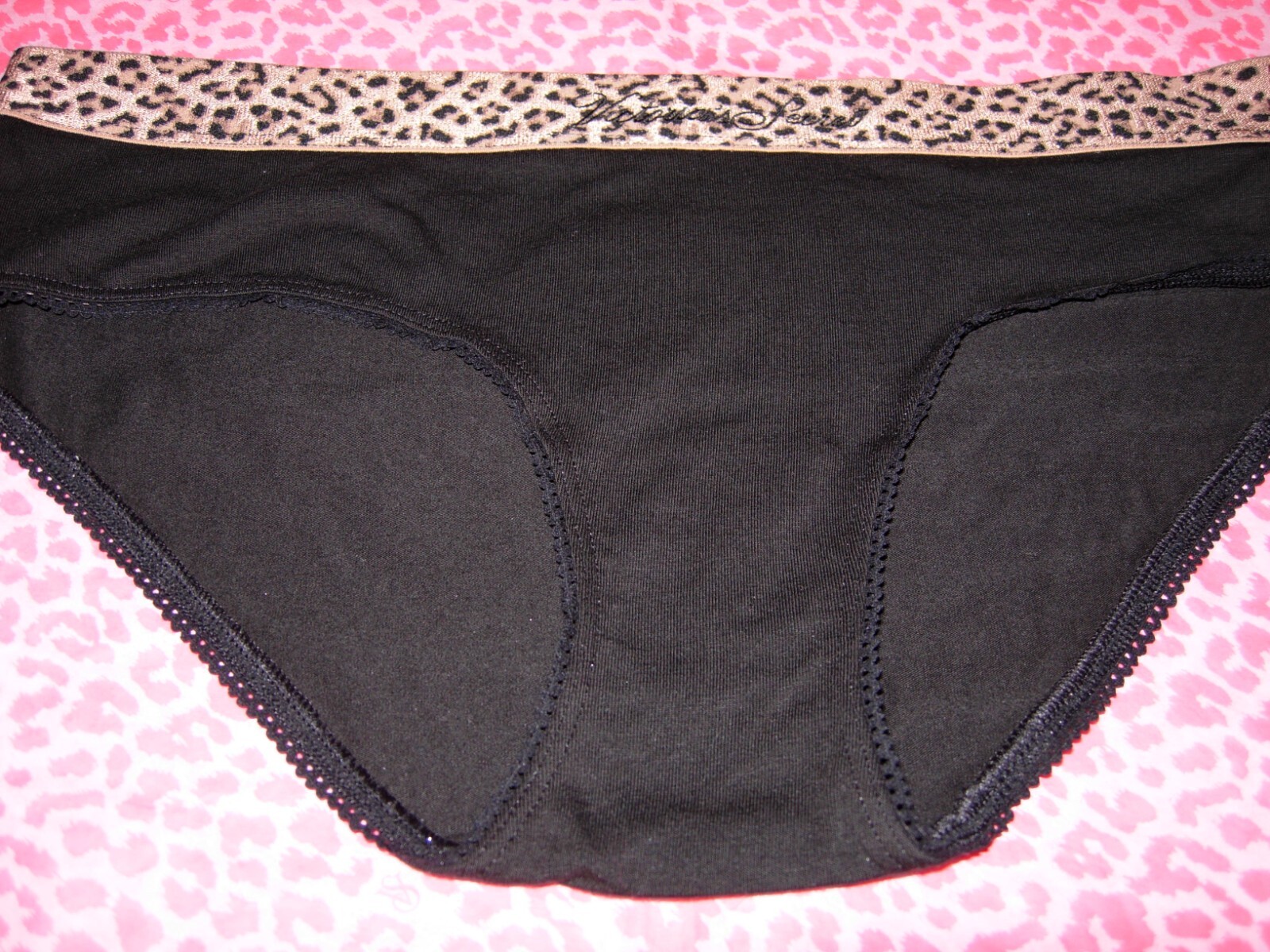 Victorias Secret Sexy Hiphugger Panties Smooth Logo Shine Cheetah Waist XS M XXL
