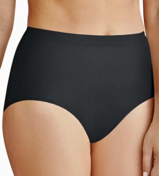 BALI Comfort Revolution Easylite Seamless Black Brief Panty Womens Sz L 7 XL 8