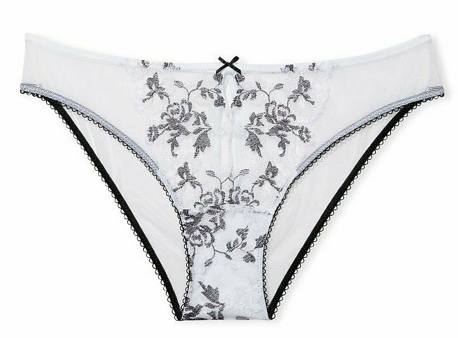 VICTORIAS SECRET DREAM ANGELS EMBROIDERED LACE KEYHOLE CHEEKY PANTY XS S M L XL