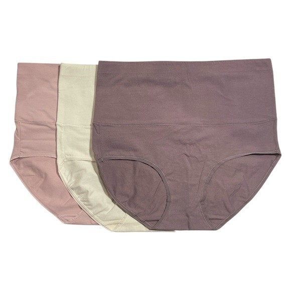 Jockey~Set of 3~Skimmies 360 Cotton Smoothing Briefs~Medium~Pink~A690544 13397