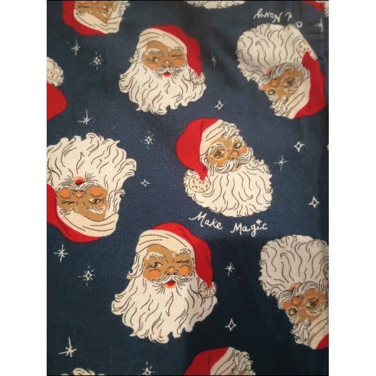 Mens His & Hers Old Navy Santa Holiday Pajama Bottoms One M, One L Christmas