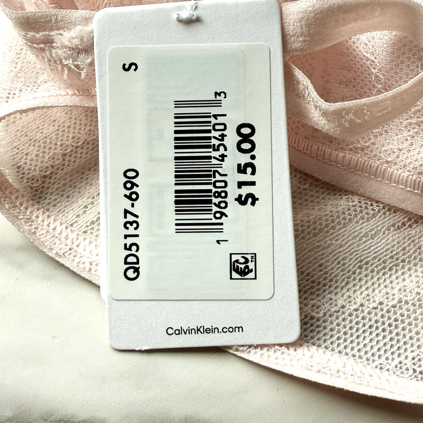 Calvin Klein Allover Lace String Bikini Panty Nymph’s Thigh SZ S/L/XL