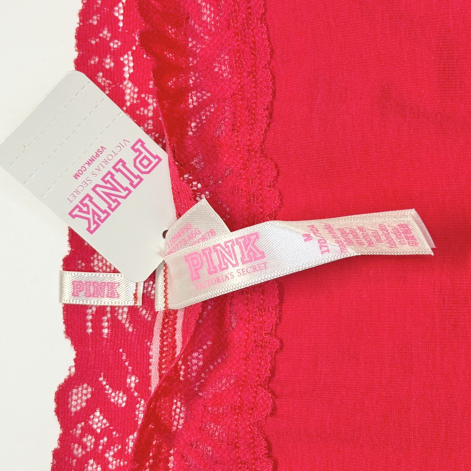 2016 PINK by Victoria’s Secret Red Heartbreaker Extra Low Rise Boyshort Medium