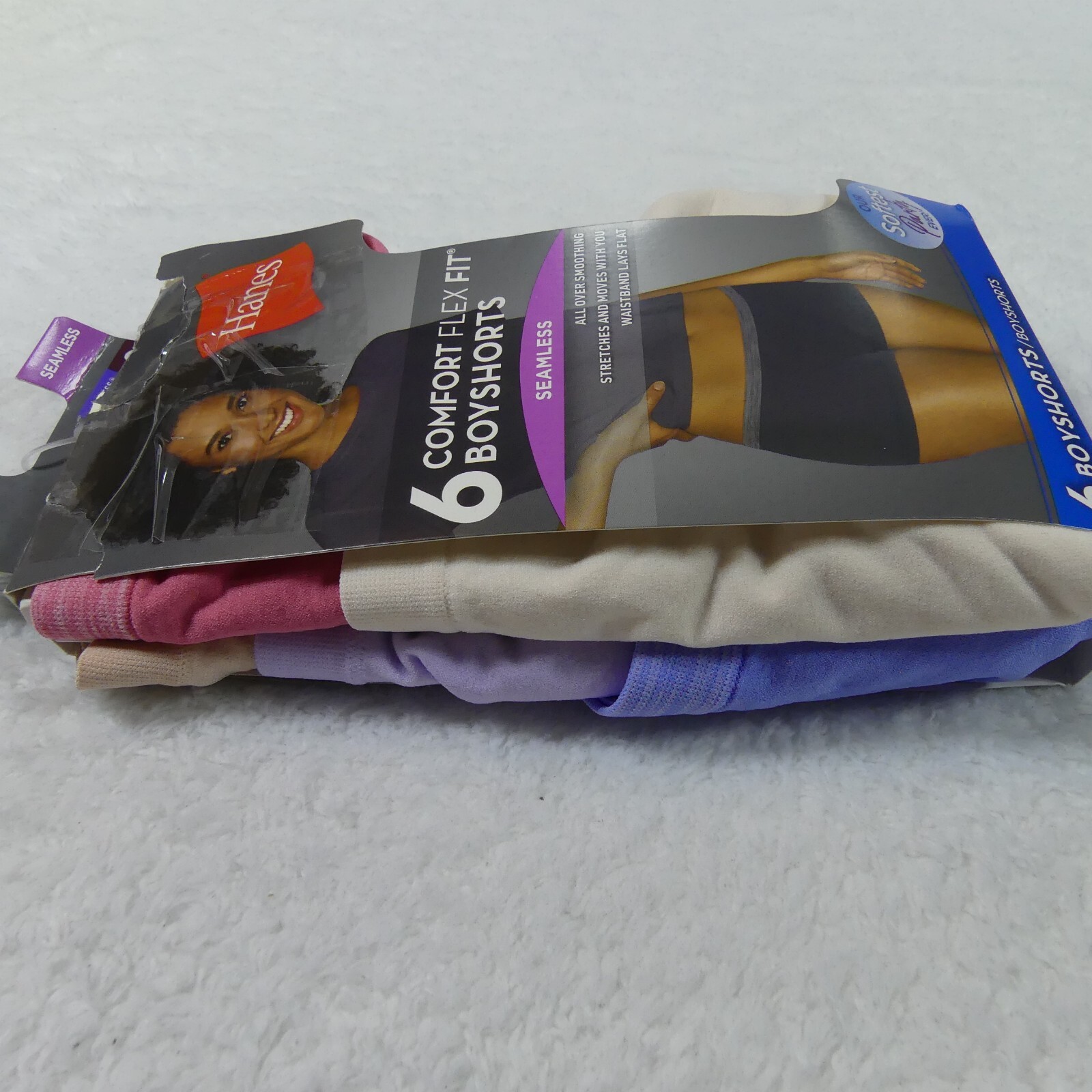 Hanes Underwear Womens 5 Small Boyshorts Comfort Flex Fit Seamless 5 Pair