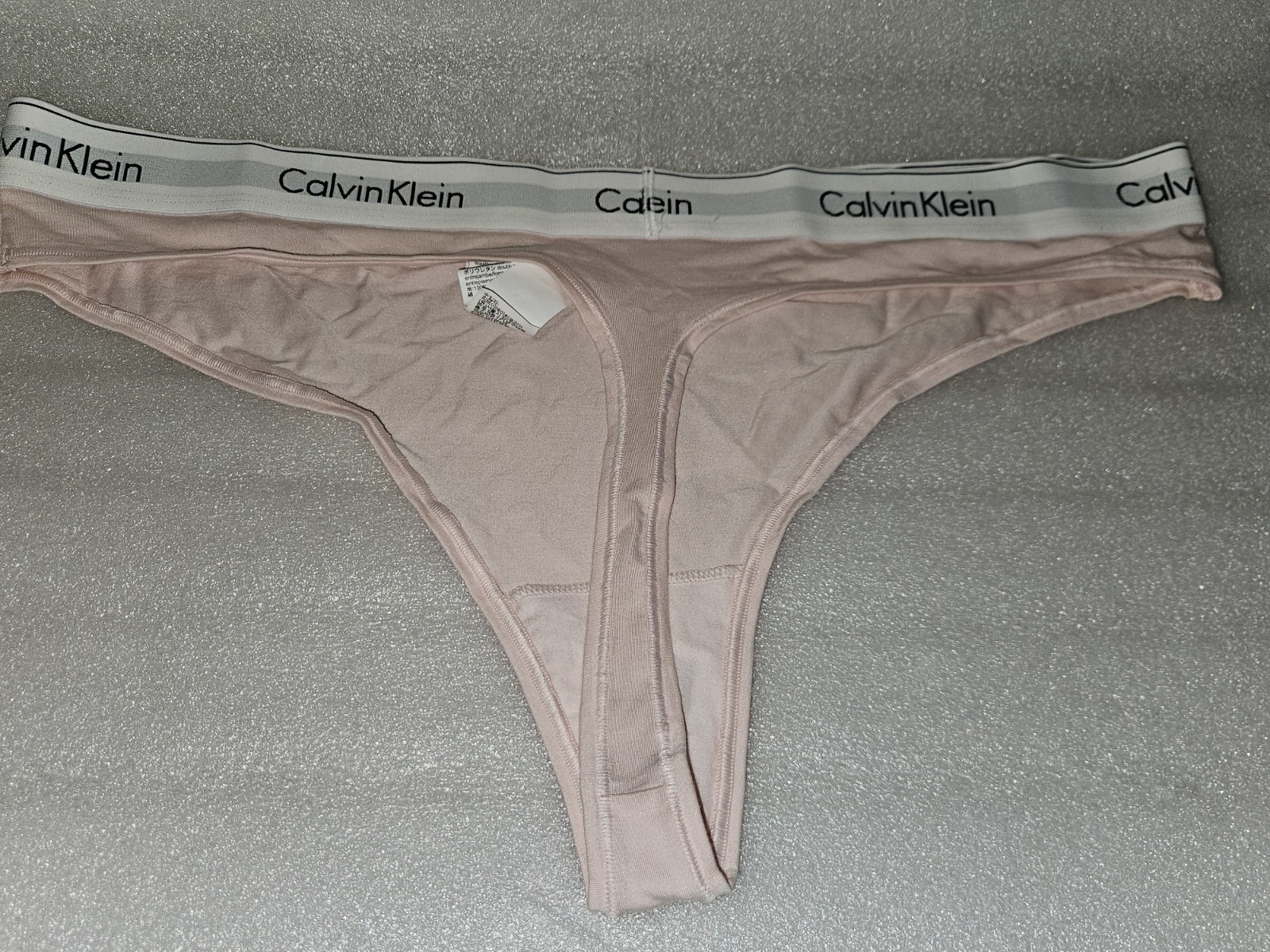Calvin Klein Pink Thong with Thick Elastic Waistband 3XL- Women’s