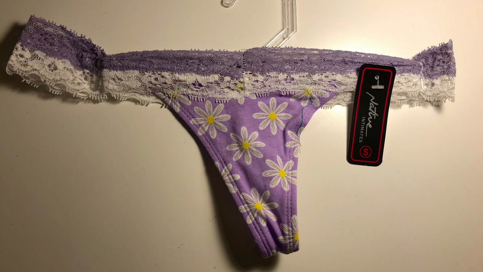 NATIVE INTIMATES THONG PANTY COLOR VOILET SIZE SMALL NWT