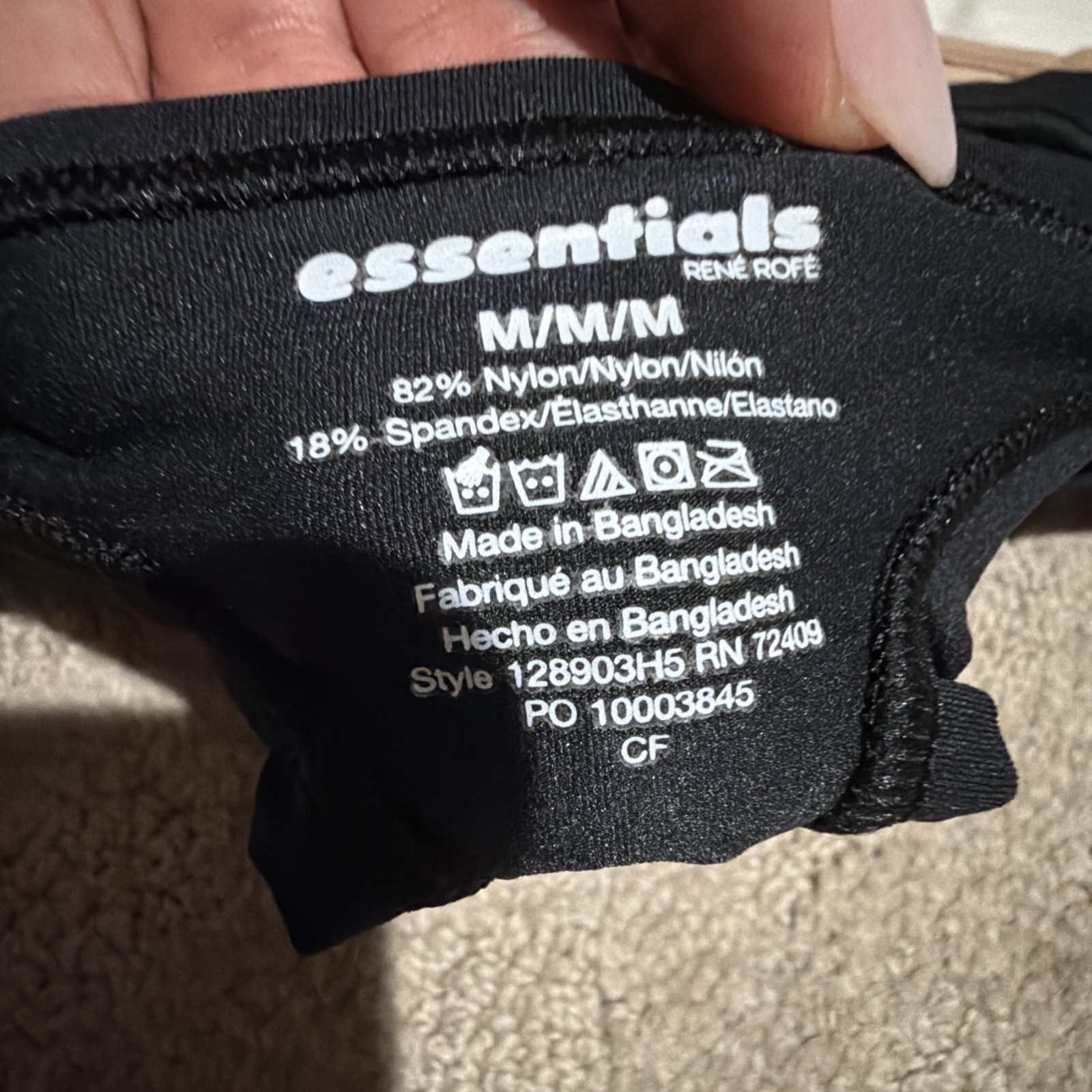 Essentials By Rene Rofe 5pk Multicolor Flexible Fit Thongs. Sz M. NWT!