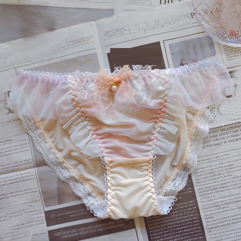 Japanese School Girls Cute Panties Briefs Bow Lolita Princess Underpants Knicker
