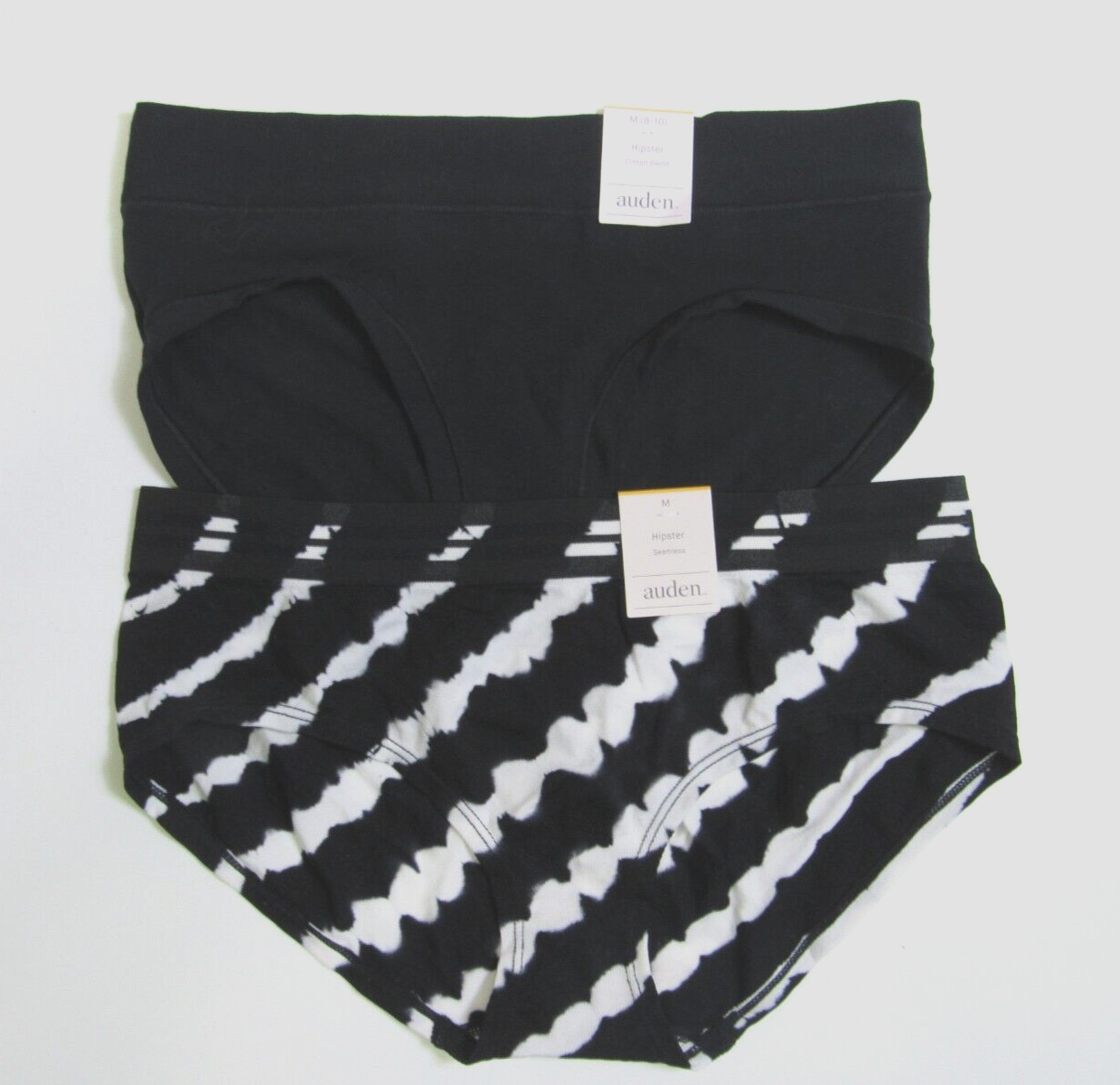 Auden Women’s Variety Hipster 2 Pack Panties Size Medium 8-10