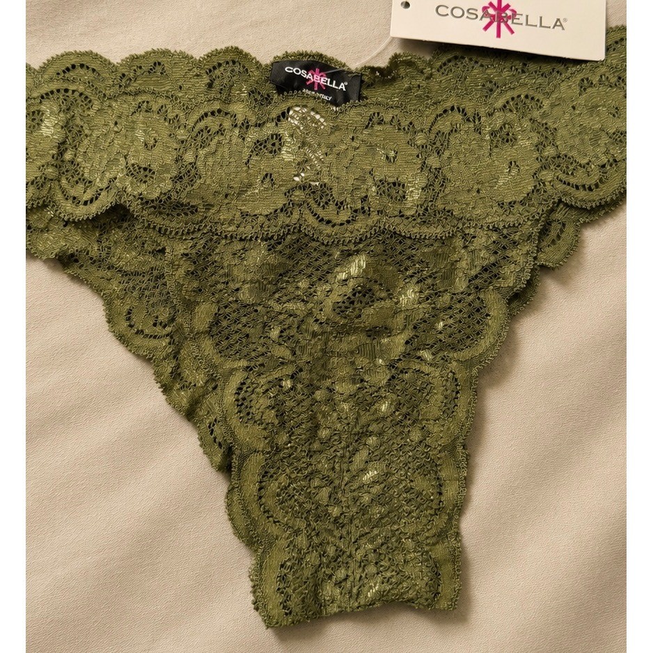 COSABELLA NSN Brazilian Minikini Evergreen Green Panty / O/S – NWT