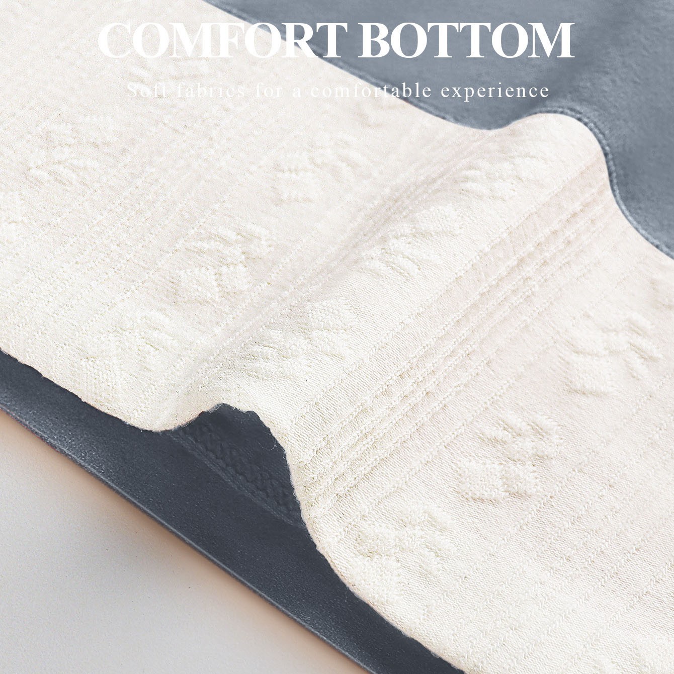 4 Pack Women’s Panties Full Coverage Briefs Jacquard High Rise Cotton Panties