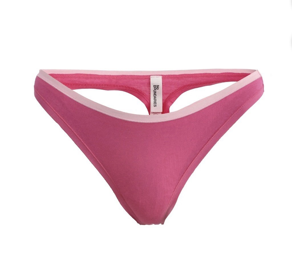 5-Pair NO BOUNDARIES Women’s Size XS (0-2) Mid-Rise Thong Ribbed Stretch Cotton