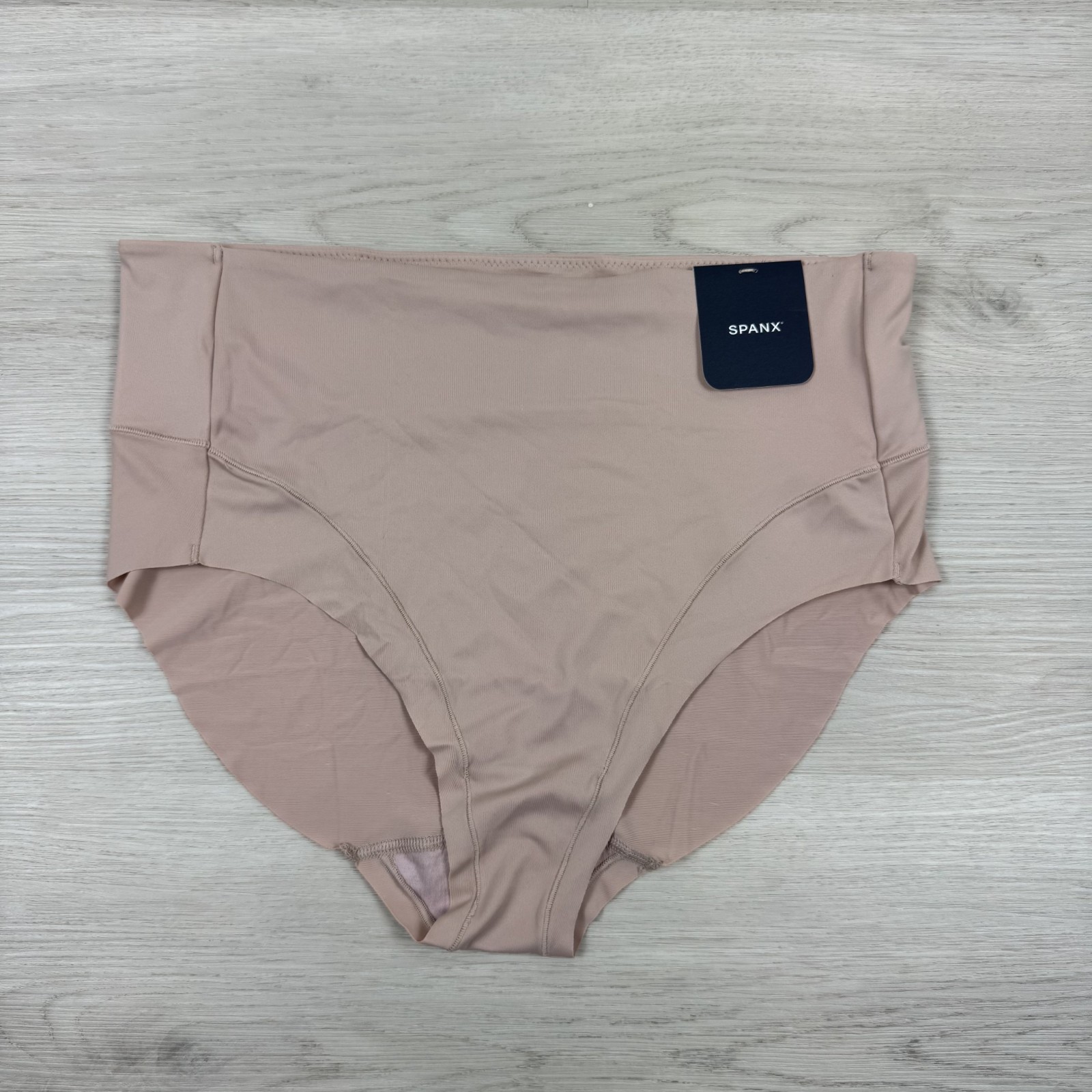 SPANX Super Smooth Hi Leg Brief Panties Womens XL Champagne Beige 40157R