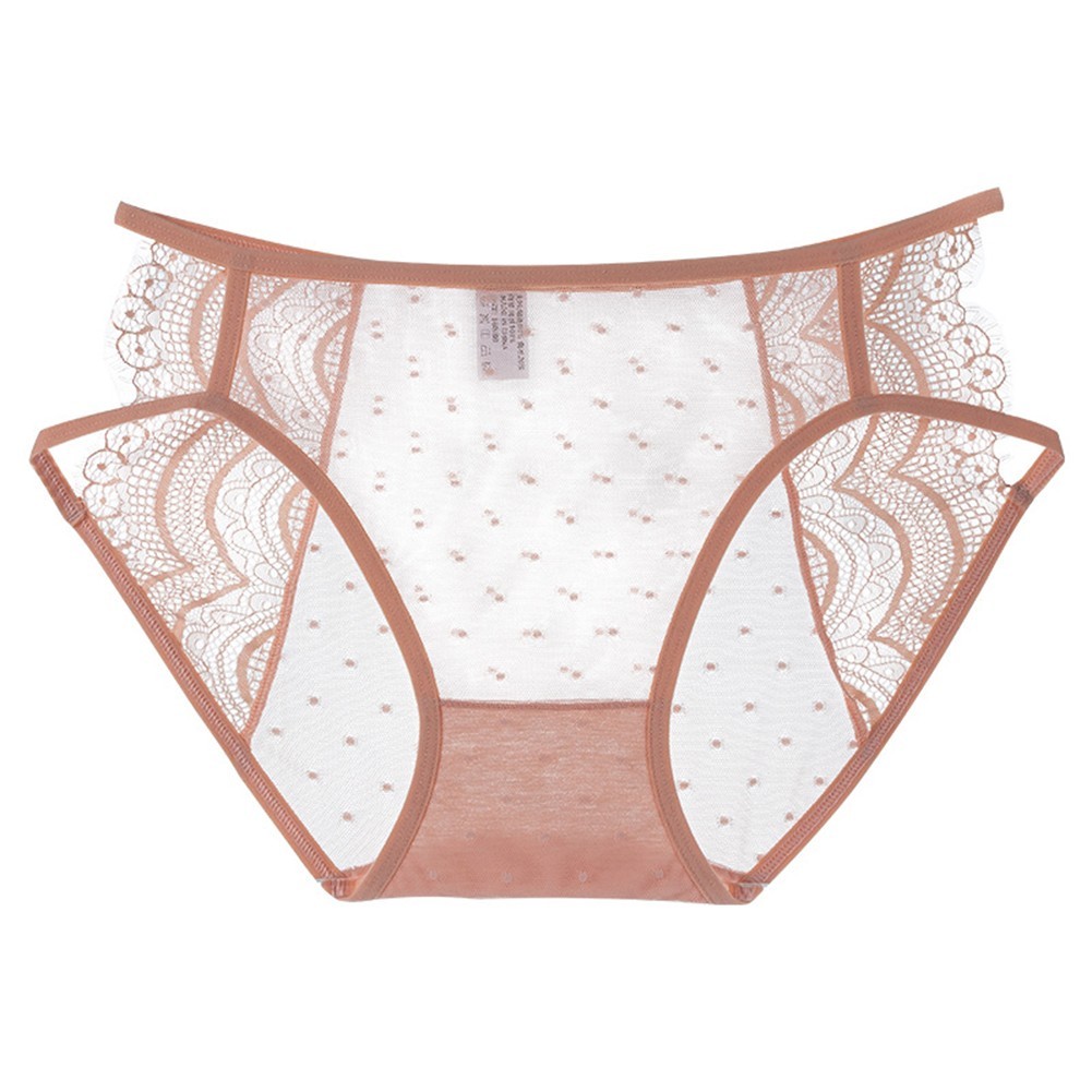 Triangular Lace Panties for Women Breathable Mesh Underwear for All Seasons