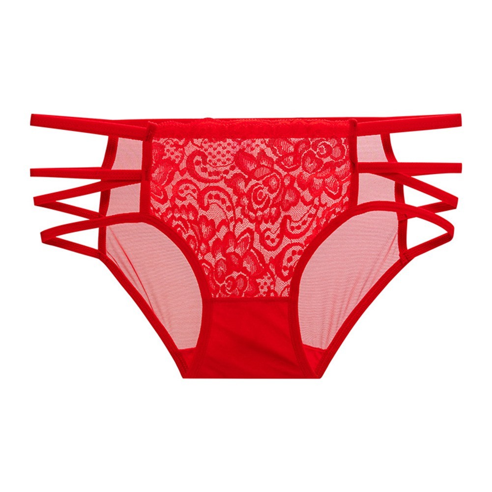 Seamless Triangle Pants for Women Lace Mesh Comfortable Underwear M XL