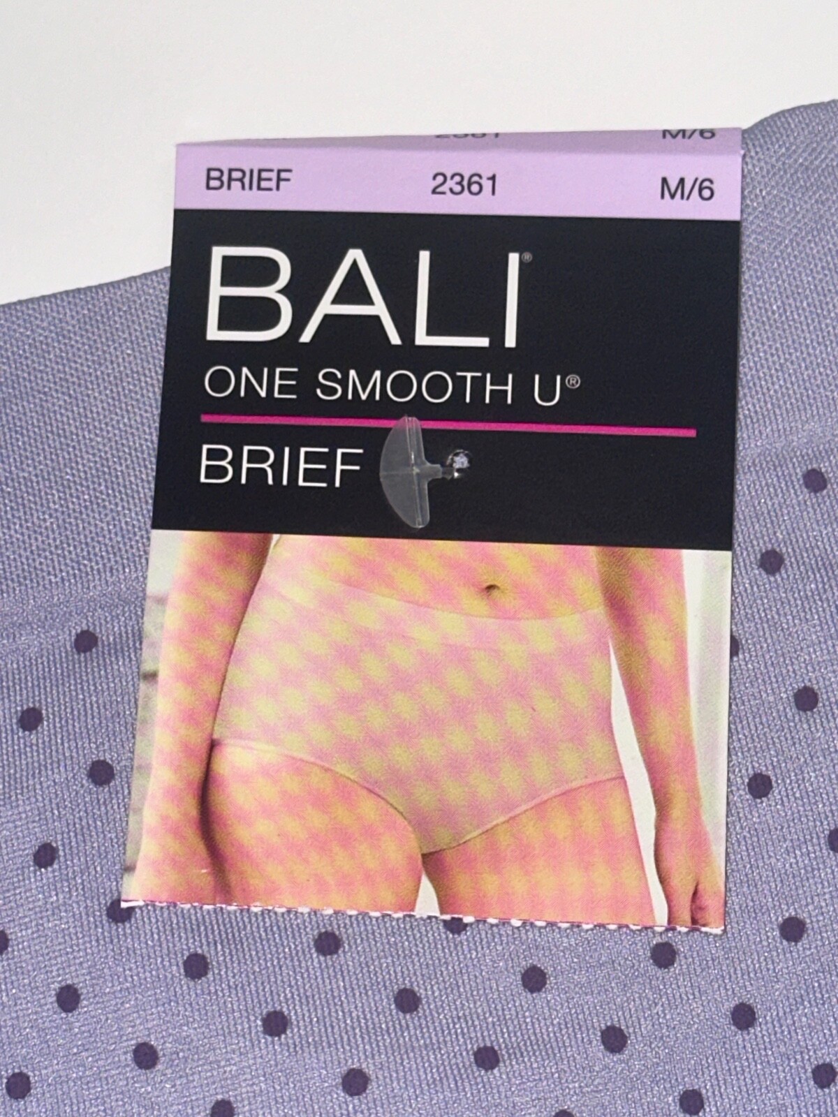 Bali One Smooth U Brief Panties 2361 Size M New with tags