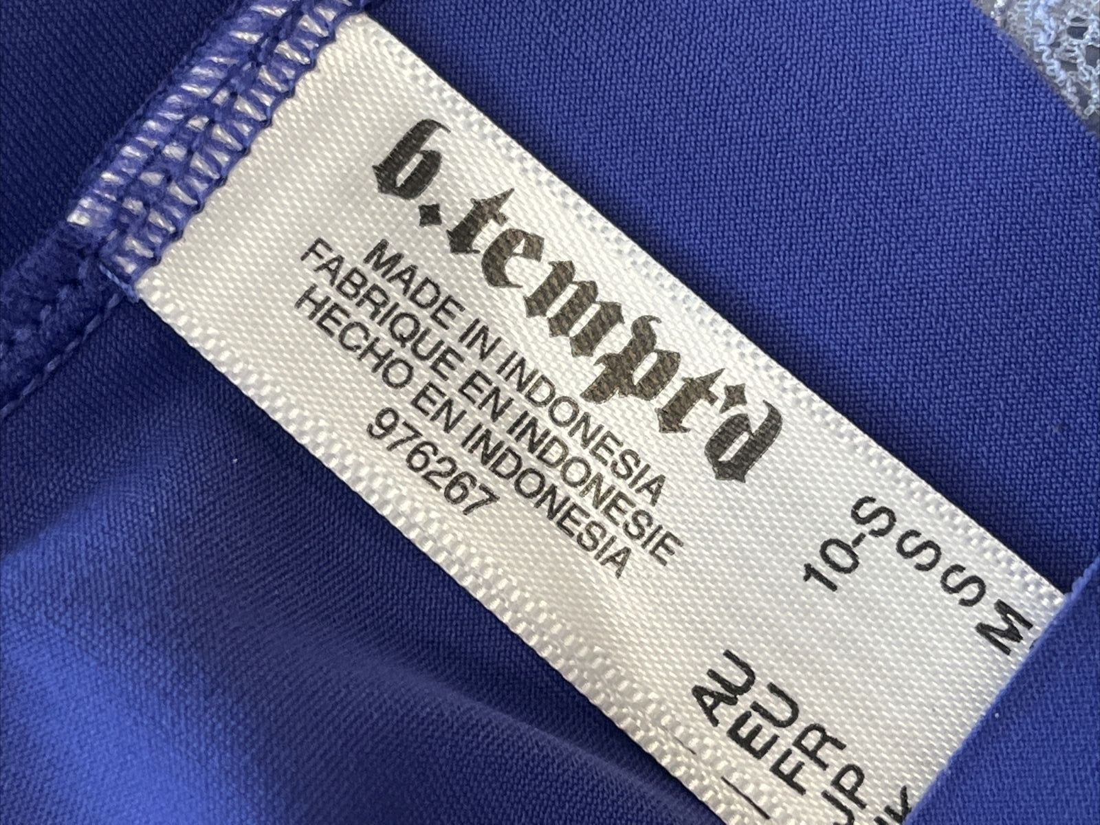 b.tempt’d B.bare 3 Thong Panties Blue Black Light Blue Lace Detail Size Small