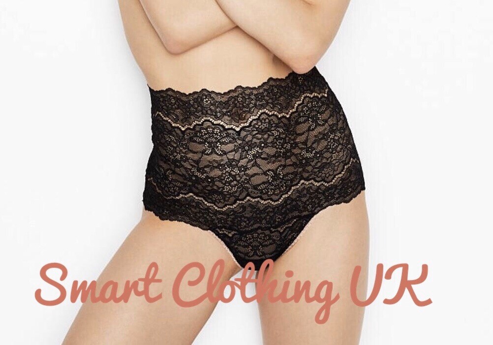 Victoria’s Secret High-waist Thong Panty Four Pack (Black) RRP £25 Each