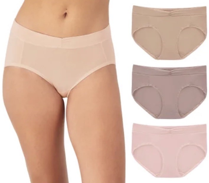 MAIDENFORM Women’s 3-Pack EVERYDAY LUXE Bikini Underwear Panties Polyester Sz XL