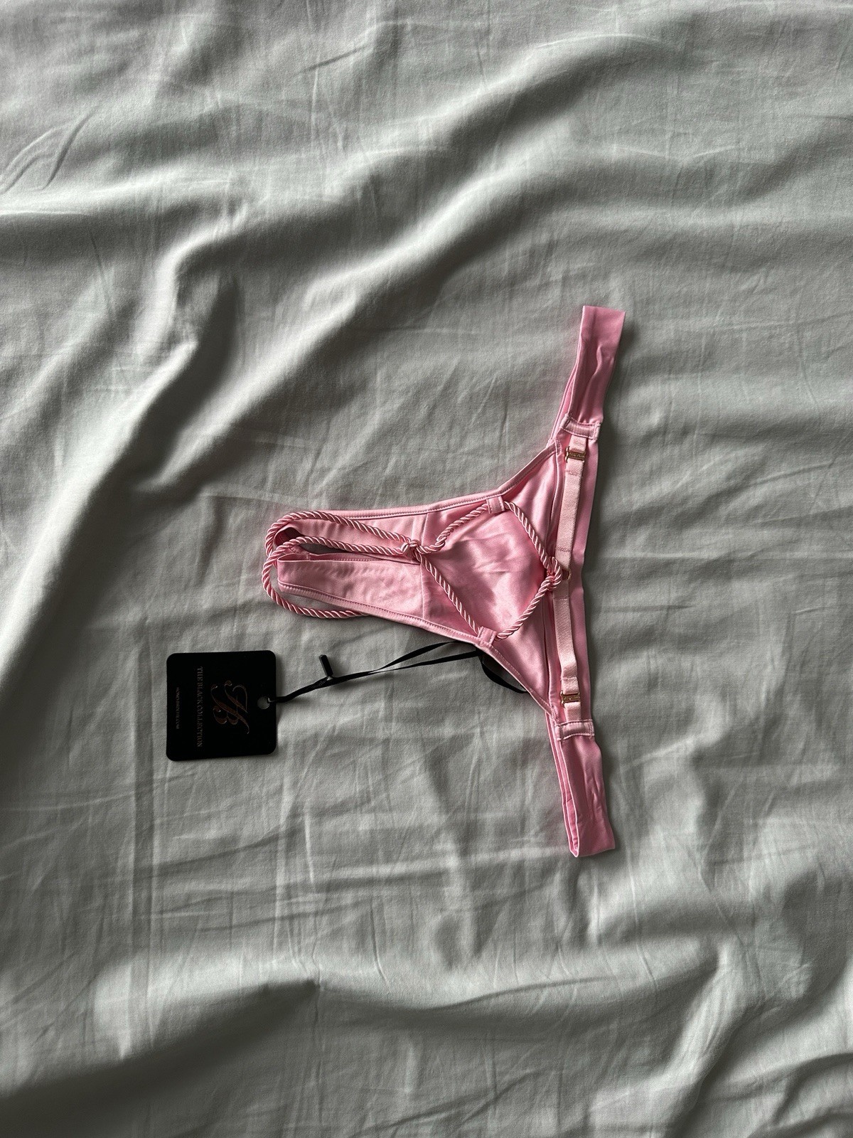 Honey Birdette Pink Shibari Thong Sz S NO LONGER AVAILABLE ($70)