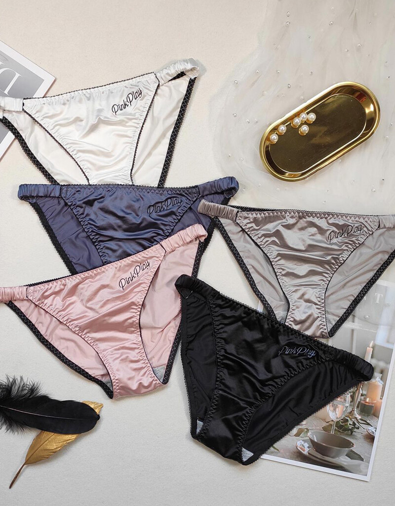 5 Pack Lot Sexy Women’s Silky Satin Panties Briefs Bikinis Underwear Lingeries