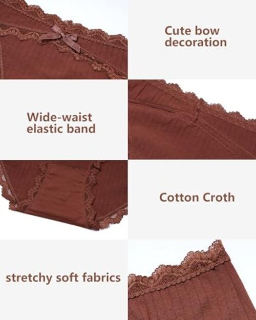 Women’s Cotton Hipster Medium Black + Brown + Mocha + Caramel + Skin Color
