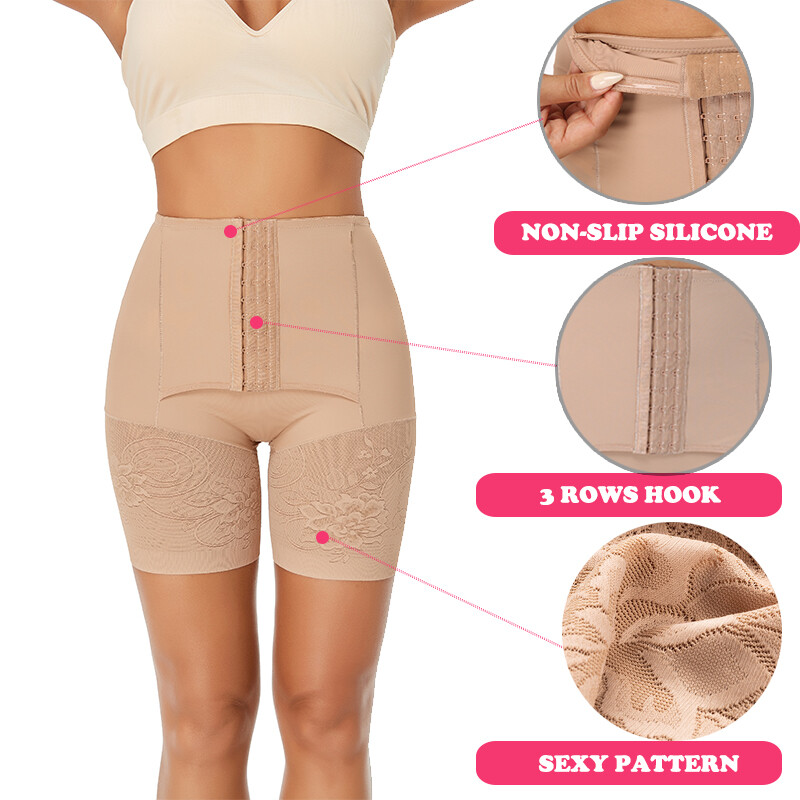 Fajas Colombianas High Waist Tummy Control Panties Girdle Shapewear Body Shaper