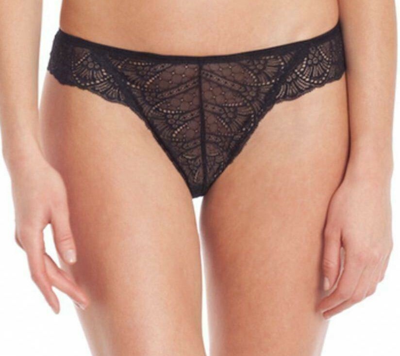 French LACE THONG Satin NYLON 5 colors! SHEER ladies Panties Peach XXS-XL