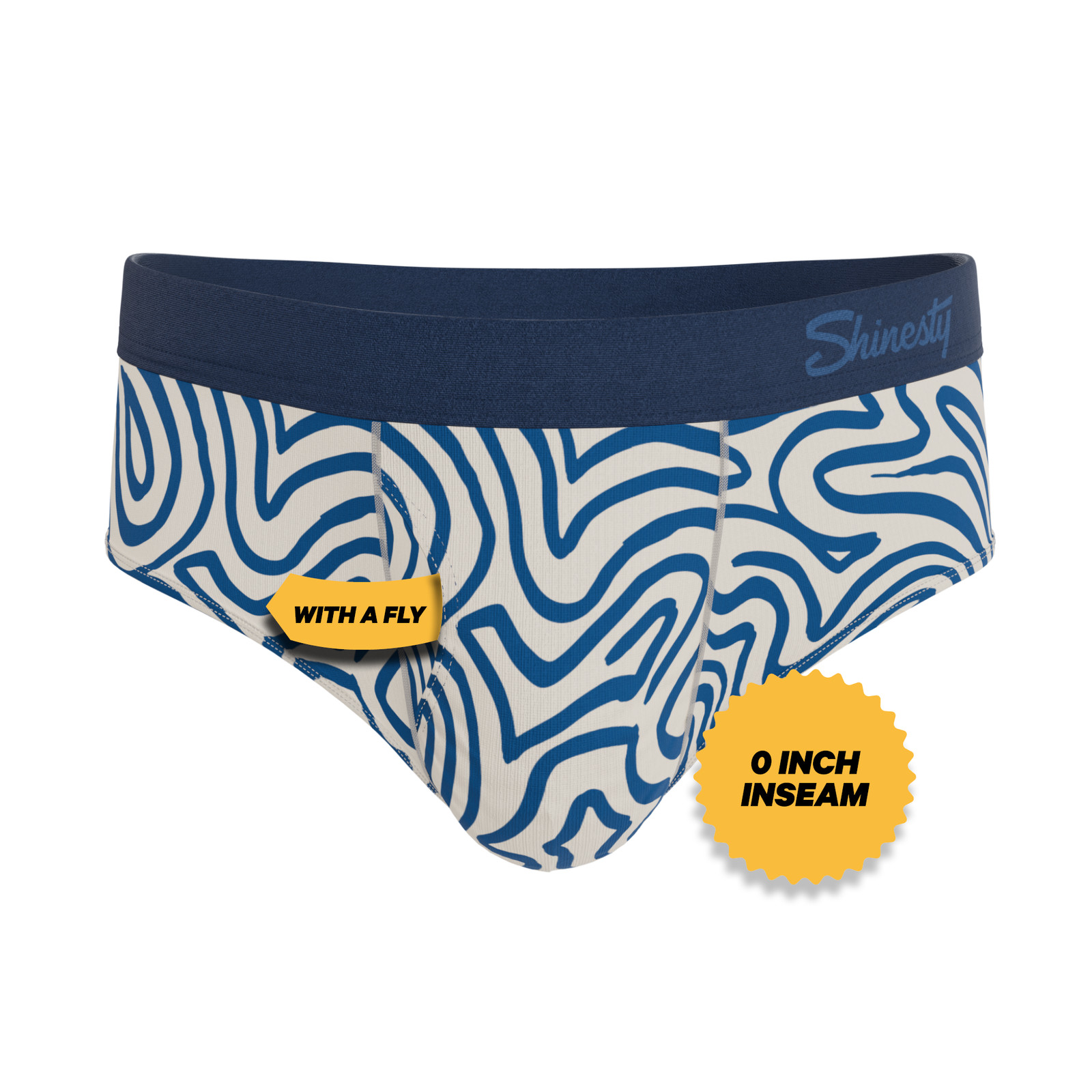 Shinesty “The Rio Grande” Ball Hammock® Pouch Underwear Briefs – Abstract Navy