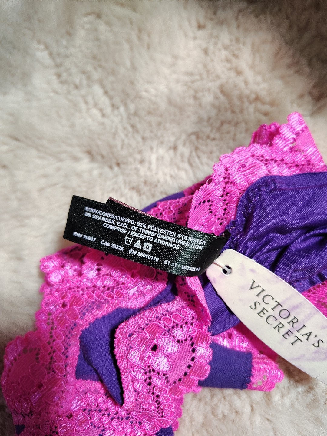 Rare Victoria’s Secret Sexy Little Thing Rushed Back Itsy Cheekini MD, Shine Bow