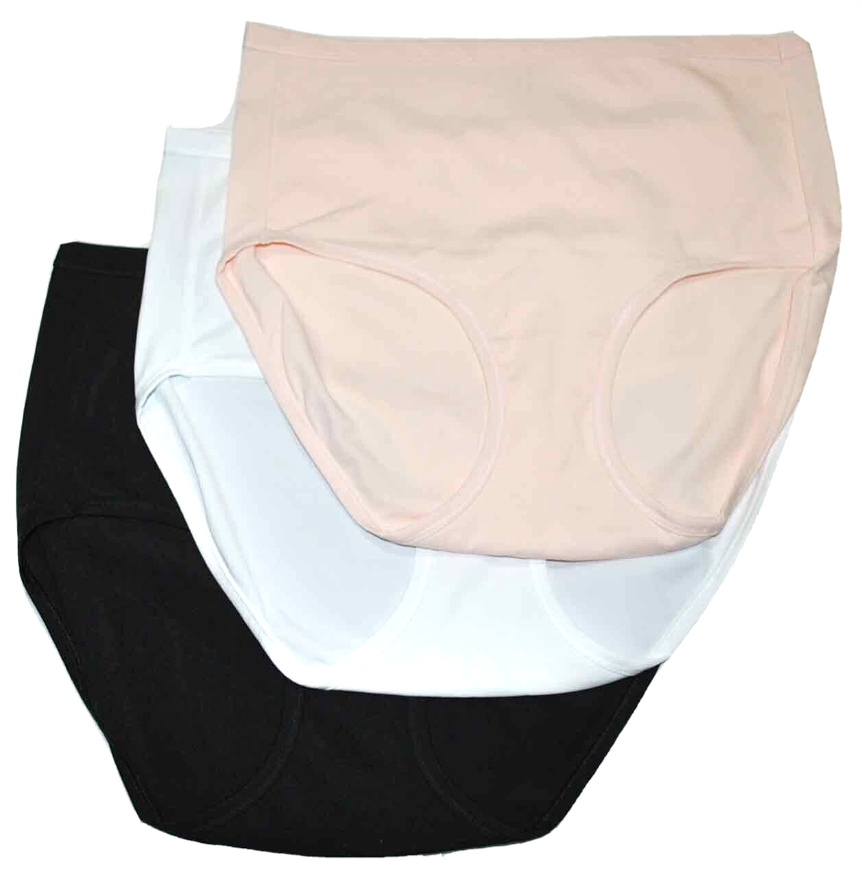 Breezies Modern Micro Full Brief Set of 3 Color Buff, Large A392216