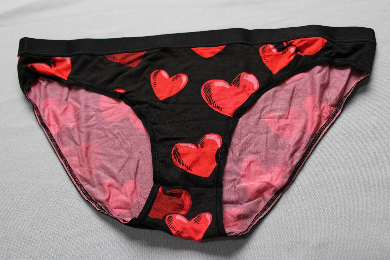 MeUndies Womens UltraModal Core Bikini Brief Panties AR8 Floating Hearts Size XL