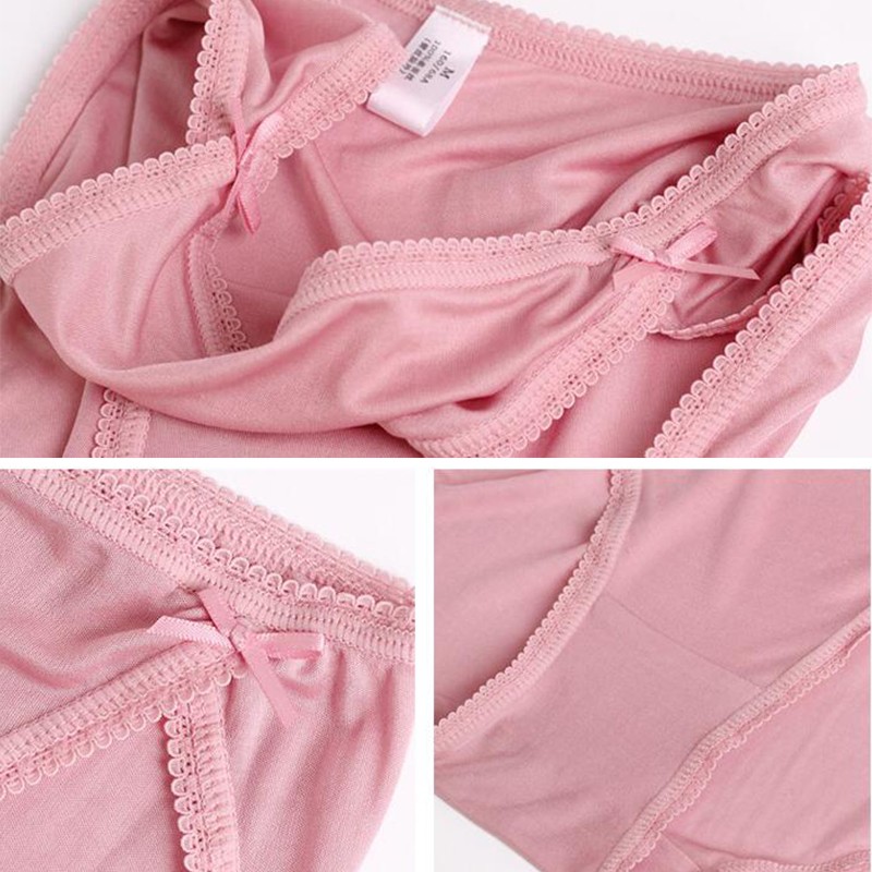 Mulberry Silk Women Sexy Panties Natural Silk Brief Seamless Underwear Lingerie.