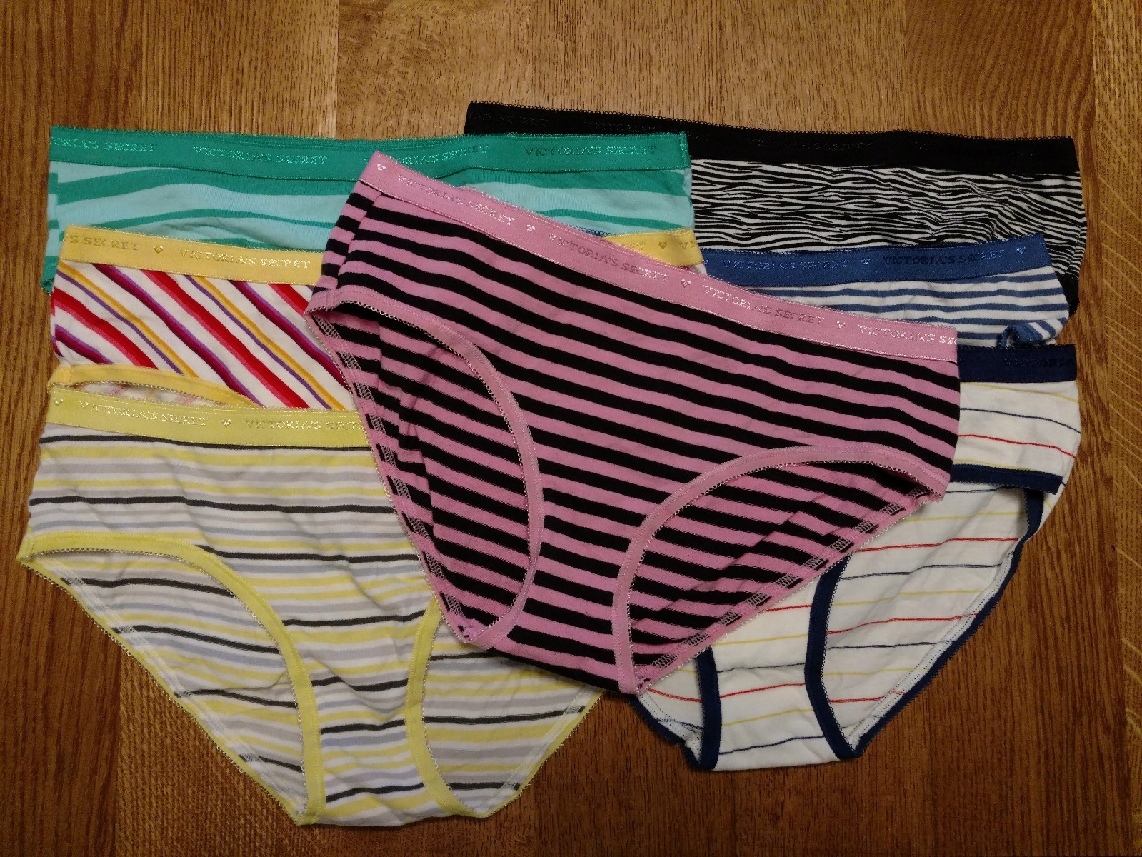 Victoria’s Secret Hiphugger Small Cotton Lingerie Pink Blue White Green Yellow