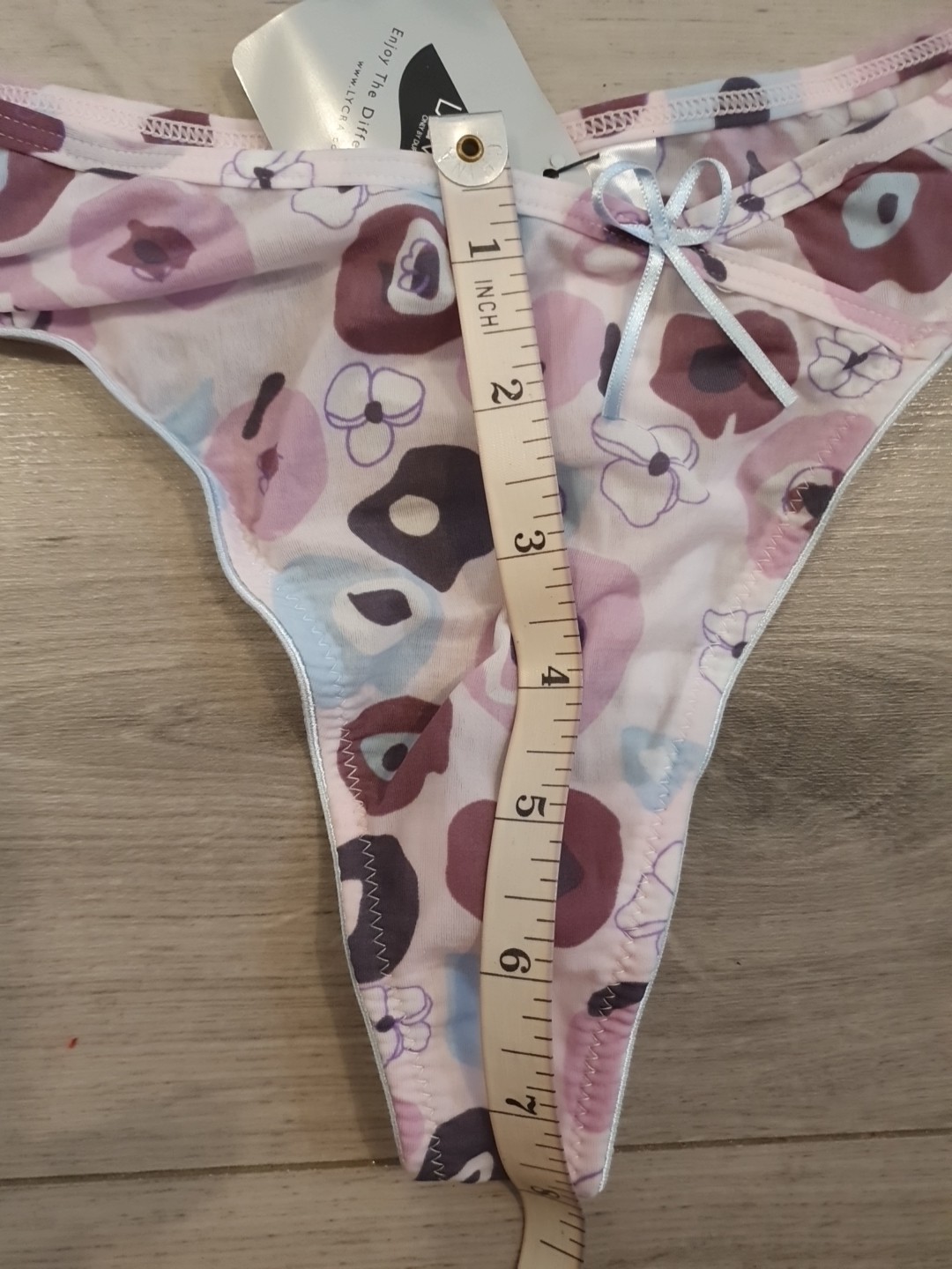 BNWT Vintage Virginware Only For You Asymmetric Design Spirit Thong Size 10-12