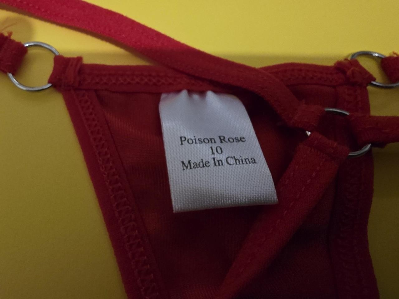 Poison Rose G String Size 10 Free Post in Australia