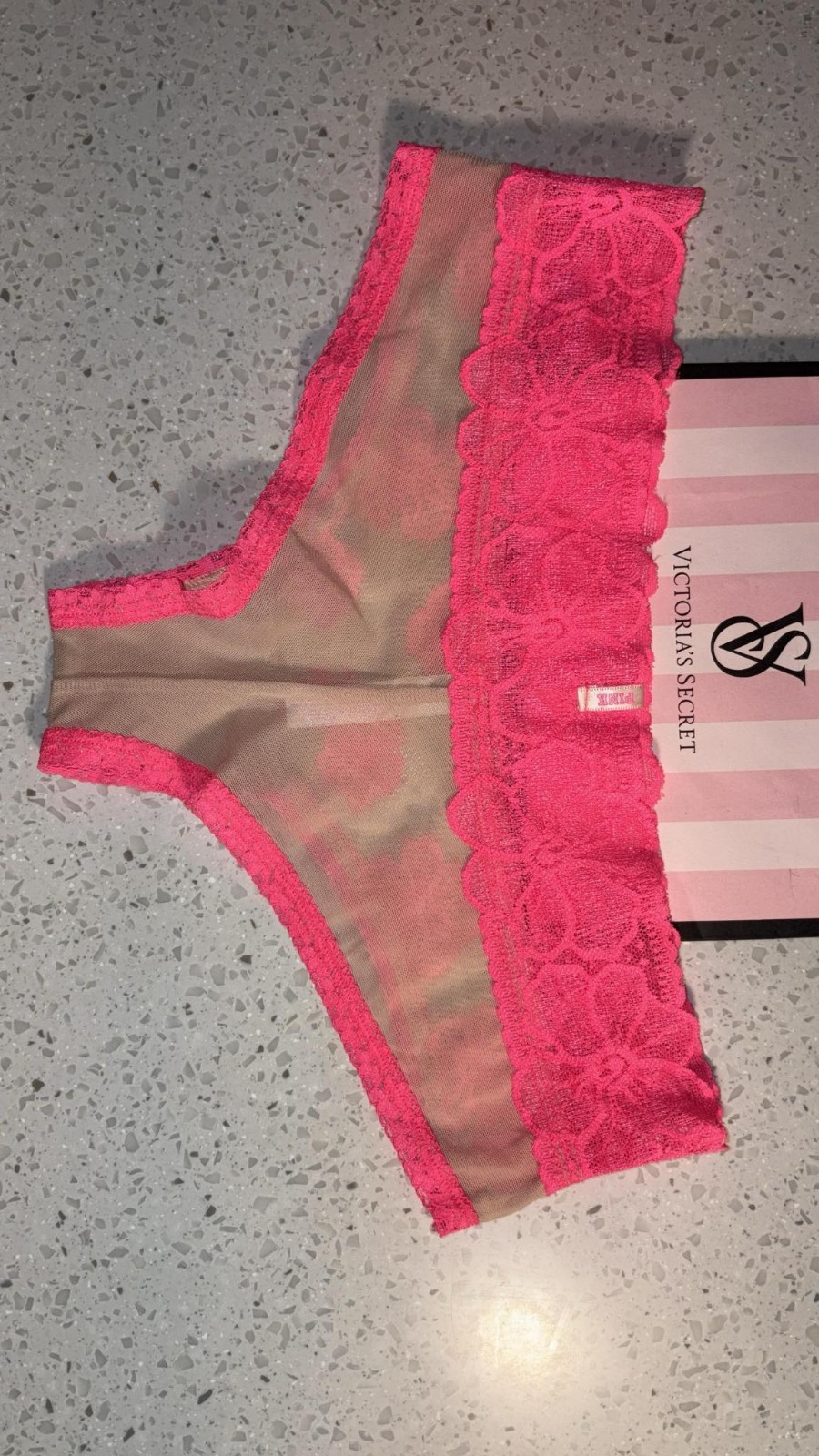Pink By Victoria’s Secret 2016 extra low rise cheekster culotte coquine Size M