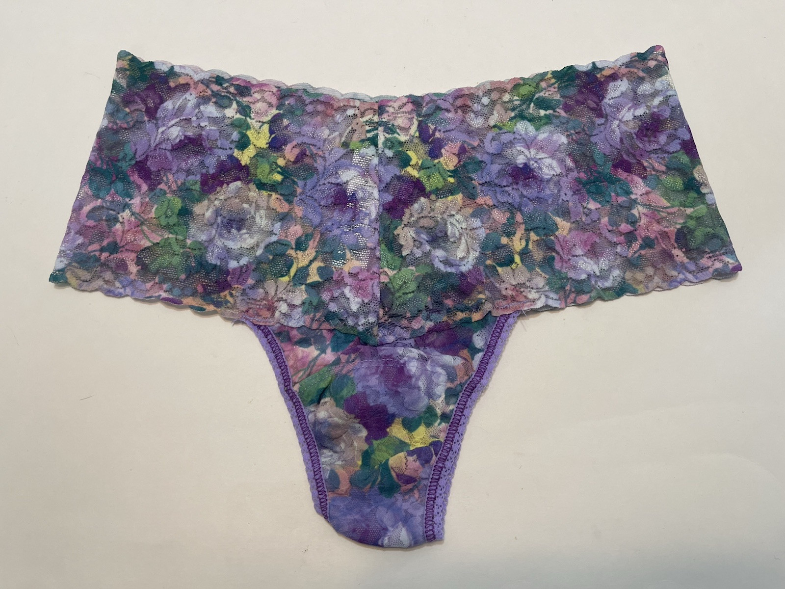 HANKY PANKY RETRO HIGH WAIST THONG ASSORTED COLORS SET OF 5 ONE SIZE
