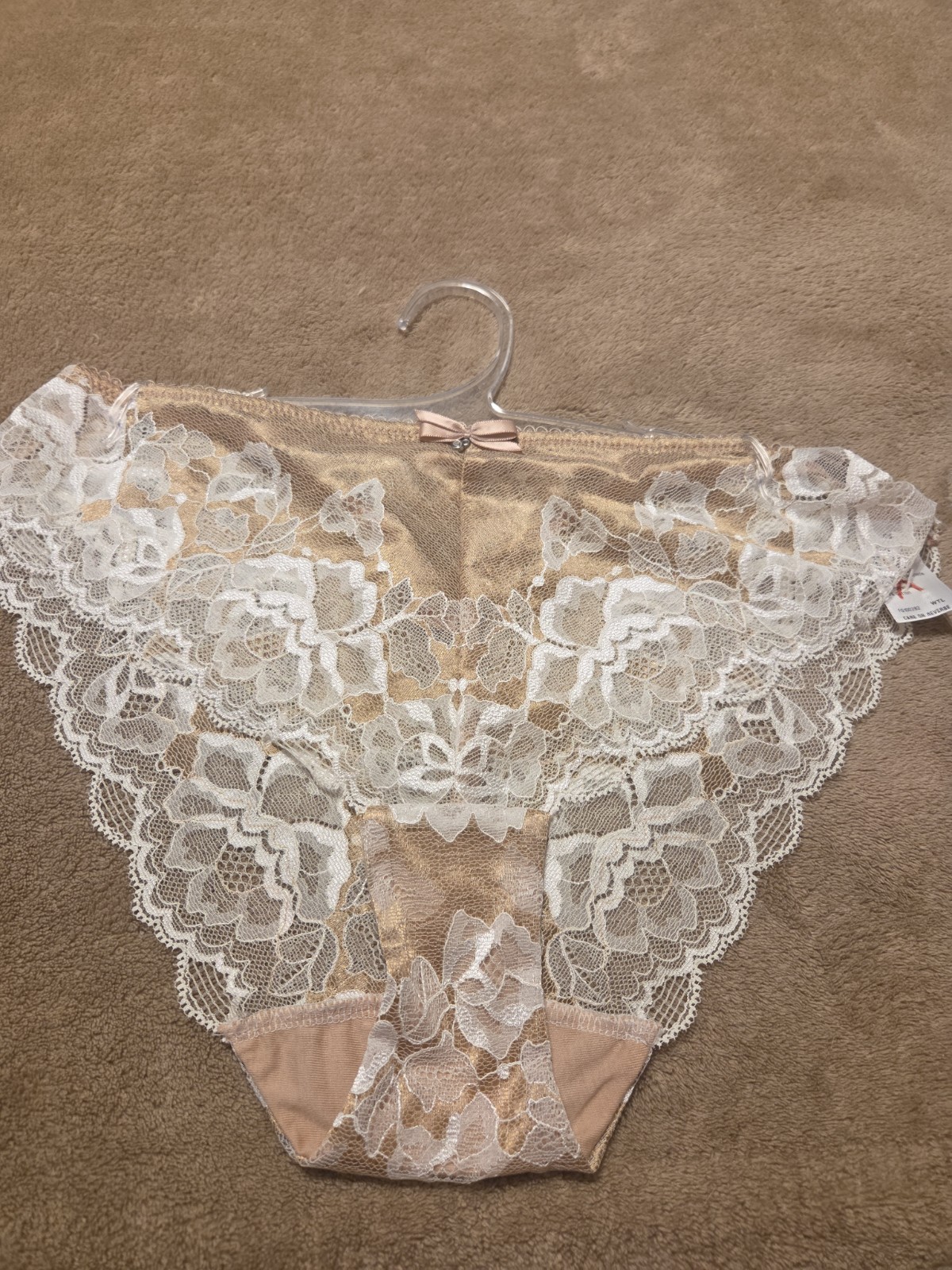 NWT Gold Cream Lace 9205 Fantasie Lingerie Panty Women’s Small 5
