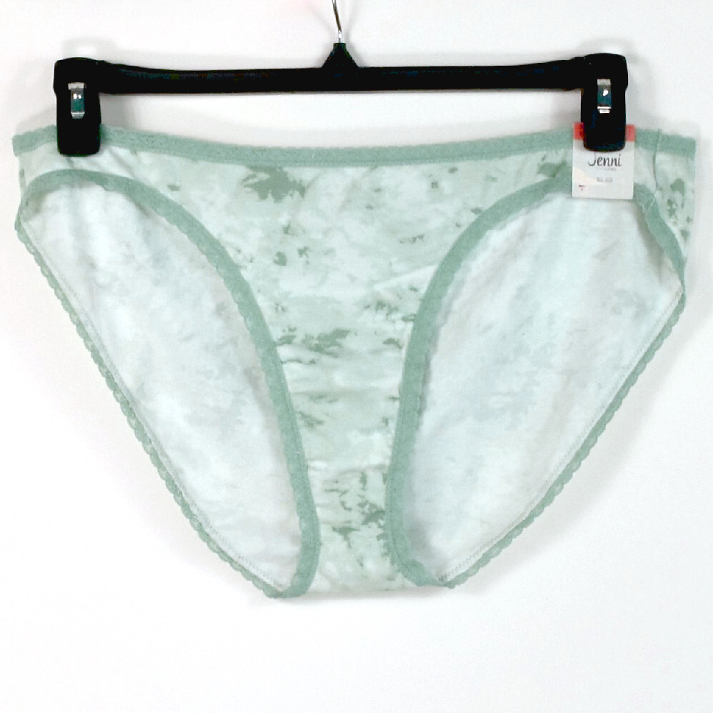 Jenni Cotton Blend Lace Trim Print Bikini Choose Size & Color New Panty