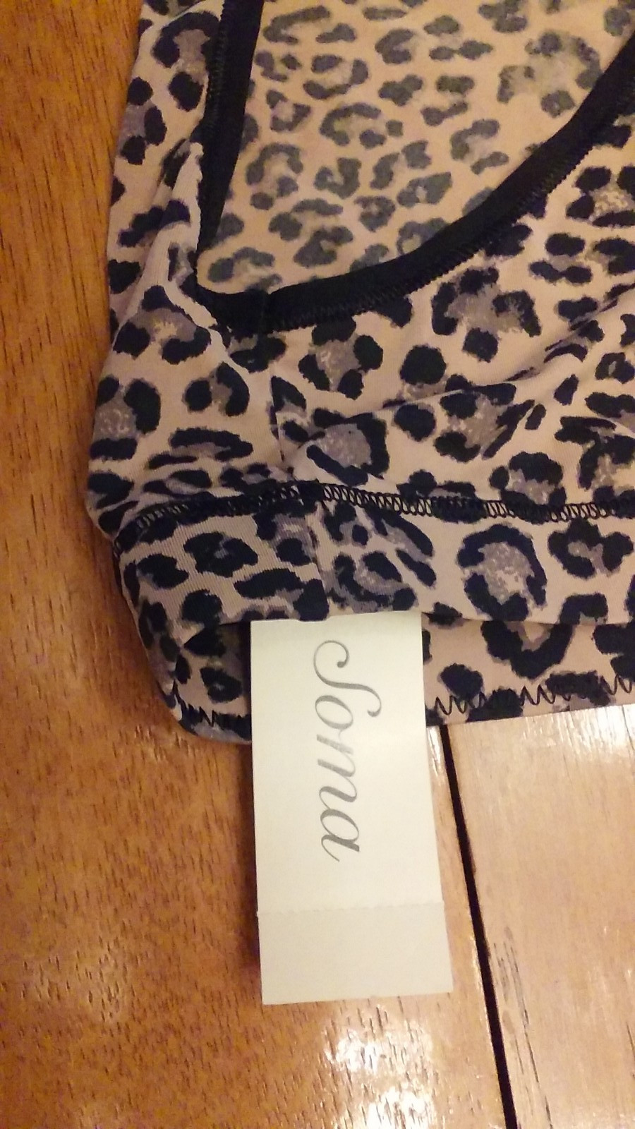SOMA Traveler High Leg Panties “Feline” Leopard Print Size L New w/ Tag