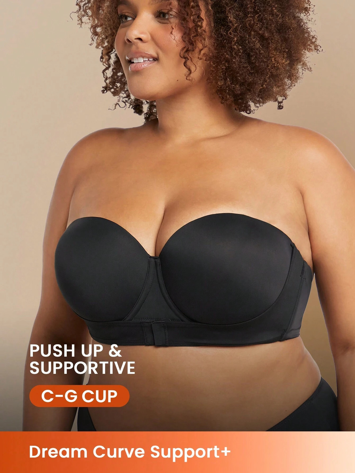 Plus Dream Curve Support + Strapless Front Close Push Cheap24