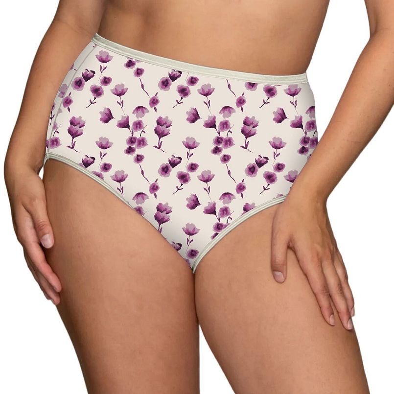 Vanity Fair 2-Pair BRIEF Body Shine Illumination Panties Nylon/Poly 13109 ~ 7/L