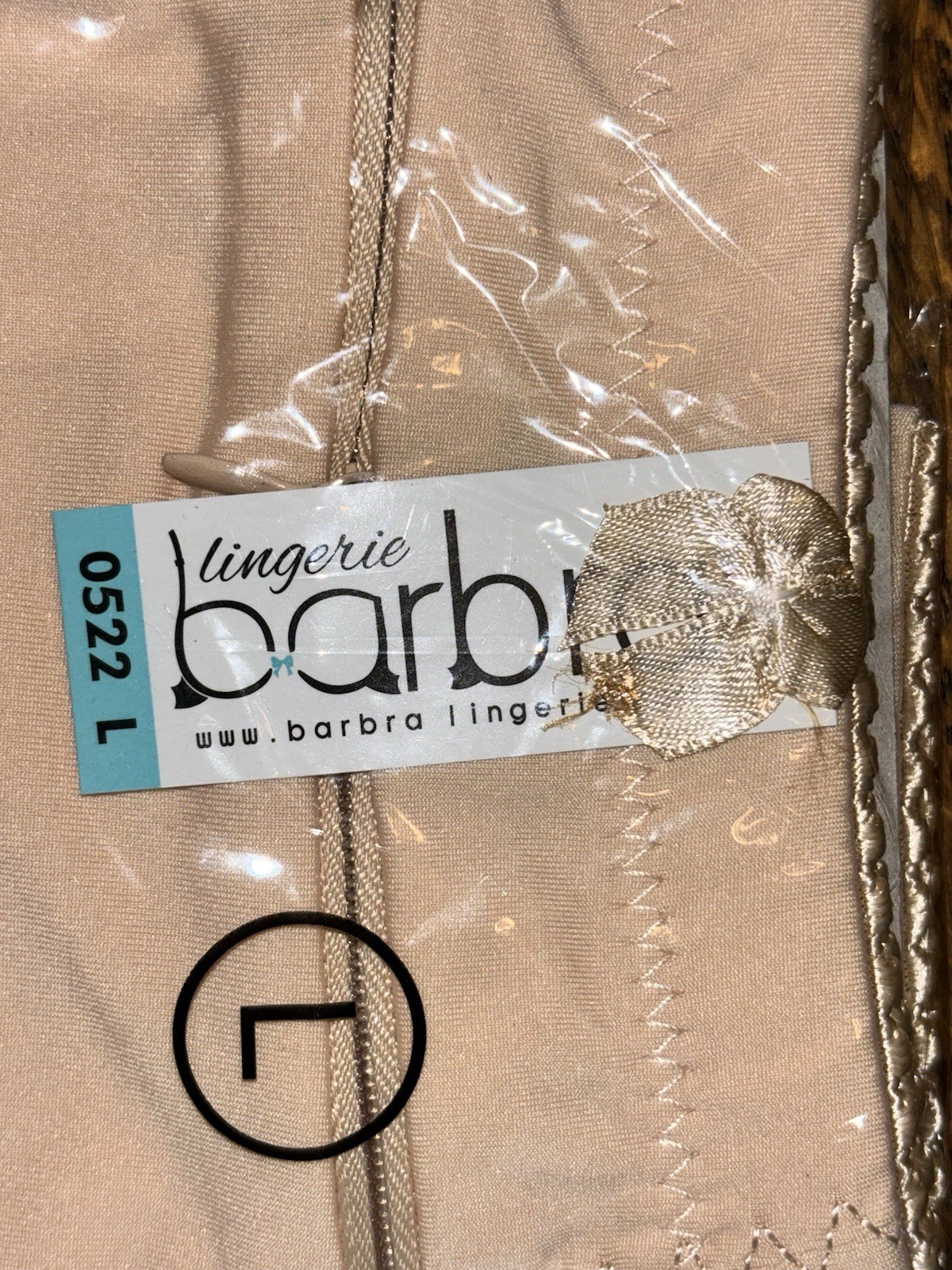 Barbra’s Women’s Travel Pocket Underwear Girdle Brief Panties Sz L Beige 2 Pair