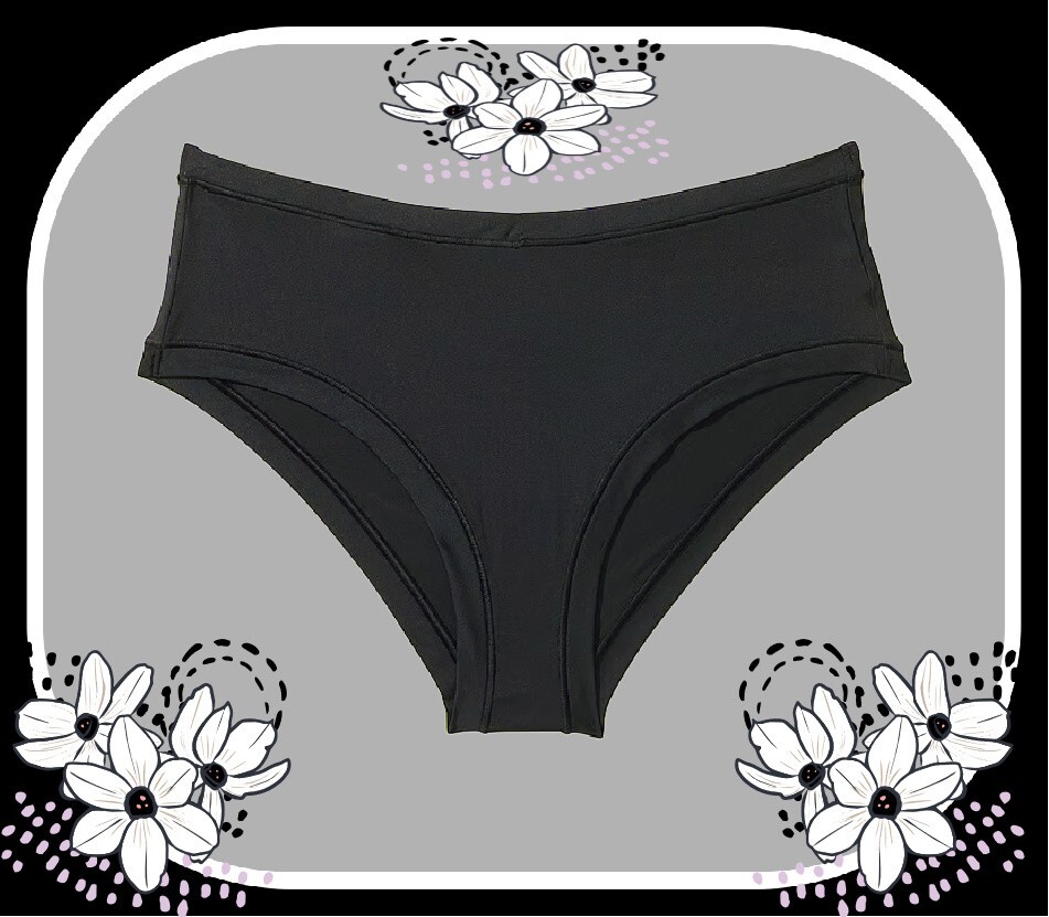 XL NOIR BLACK Everyday NO SHOW Stretch Victorias Secret PINK Hipster Brief Panty