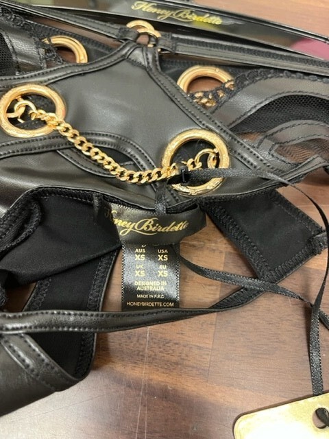 Honey Birdette Claire Black Brief, CHOOSE SIZE-*New*NO RETURNS*