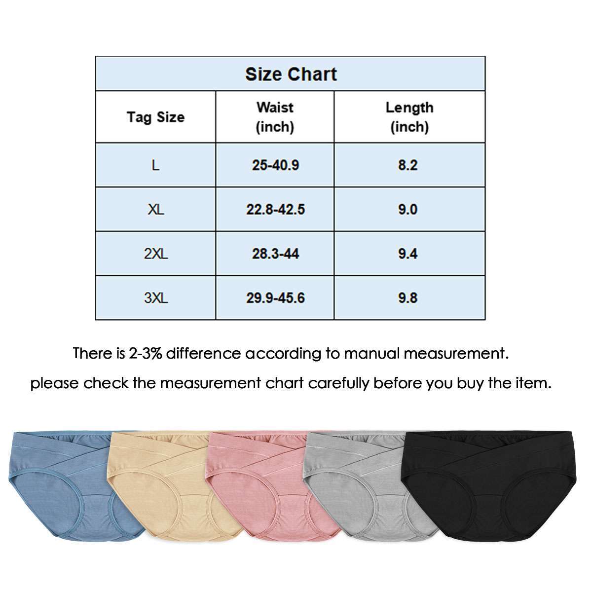 1-3Pcs Maternity Knicker Brief Low Waist Cotton Pregnant Women Underwear Panties
