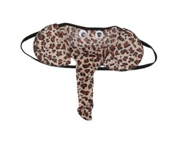 CCBFY 4-Pack Men Lingerie G-String T-Back Thongs Large-3X-Large Big Leopard 1pc