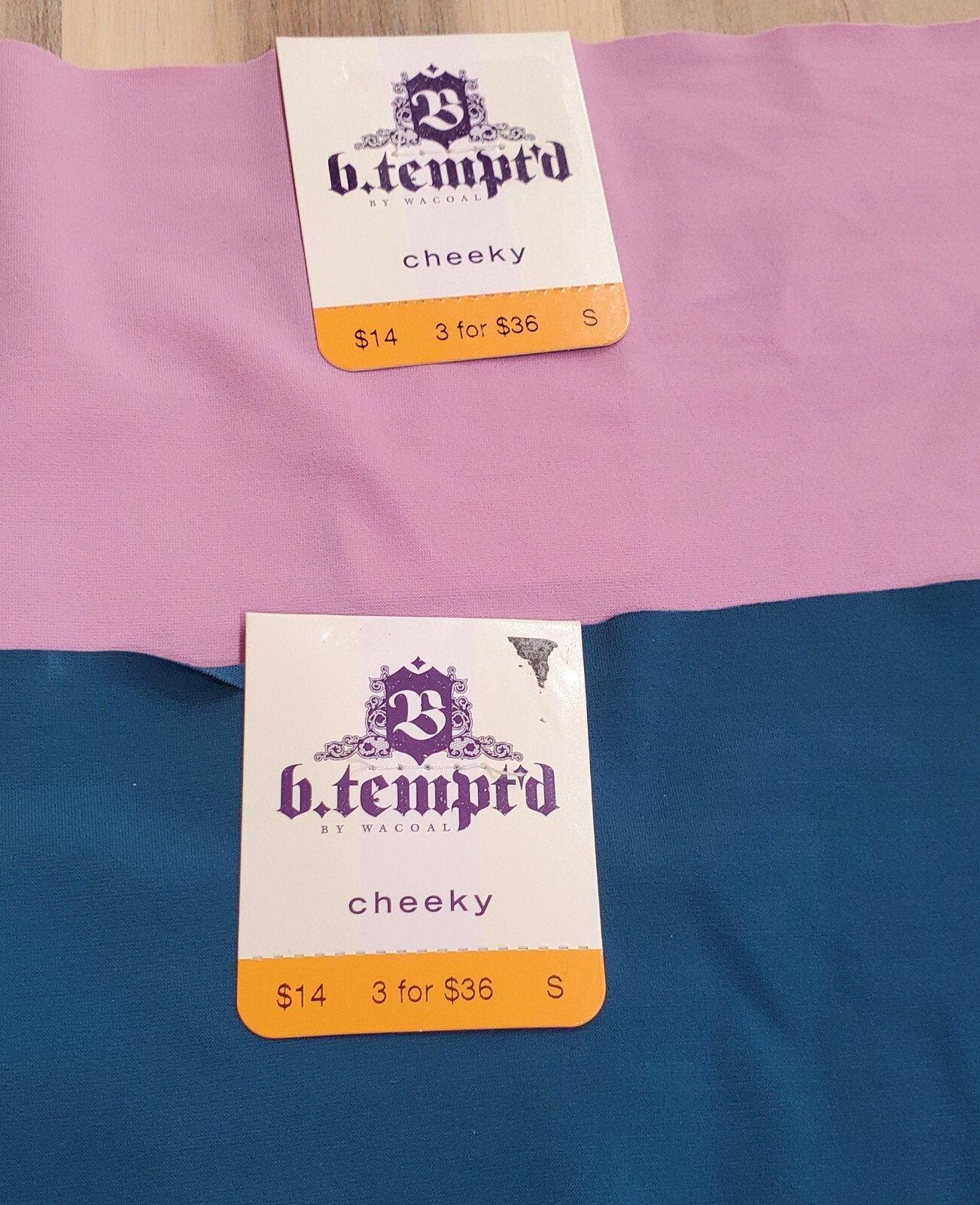 B.tempt’d by Wacoal Women’s B.bare Cheeky Tanga Panty (2) PK Size Small