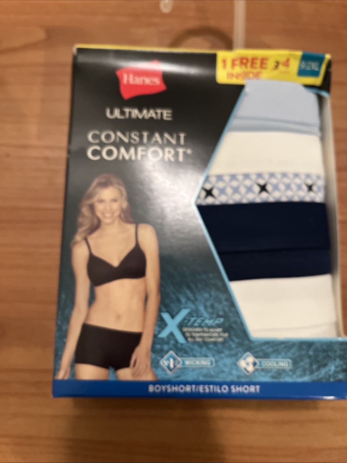 Hanes Ultimate Comfort X-Temp Women’s Boyshort Panties Women’s Size 9/2XL